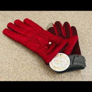 Frio - Women Gloves - Warm - Deep Red Small/Medium